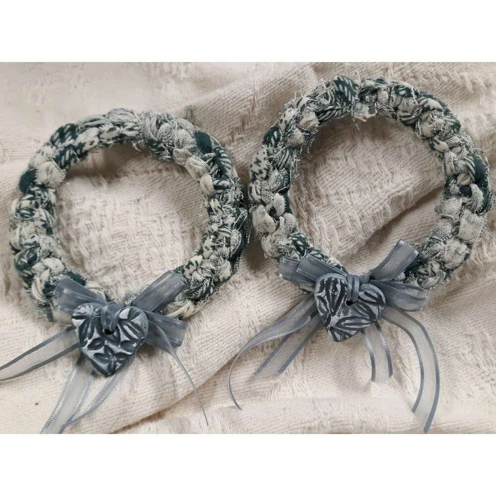 2 Farmhouse Wreath heart Wreath Wall Window Room Farmhouse home decor